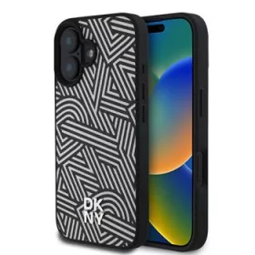 DKNY PU Leather Crosswalk Pattern Magsafe tok, iPhone 16