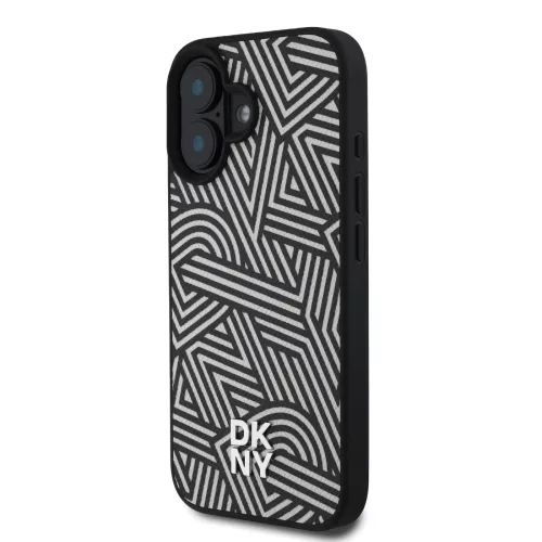 DKNY PU Leather Crosswalk Pattern Magsafe tok, iPhone 16