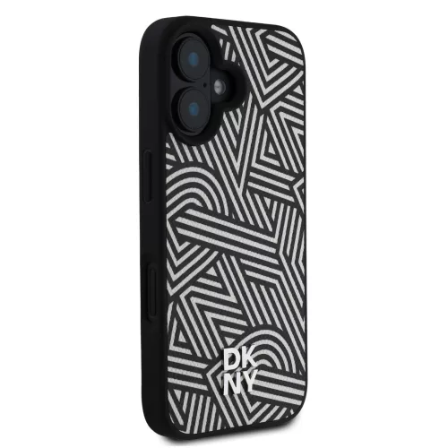 DKNY PU Leather Crosswalk Pattern Magsafe tok, iPhone 16
