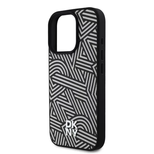 DKNY PU Leather Crosswalk Pattern Magsafe tok, iPhone 16 Pro