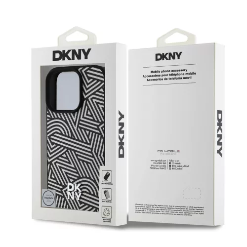 DKNY PU Leather Crosswalk Pattern Magsafe tok, iPhone 16 Pro