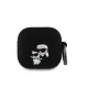 Karl Lagerfeld 3D Logo NFT Karl and Choupette Silicone tok, Airpods 4 - fekete