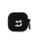 Karl Lagerfeld 3D Logo NFT Choupette Head Silicone tok, Airpods 4 - fekete