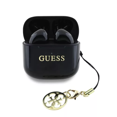 Guess Classic Logo Charm vezeték nélküli fülhallgató – fekete