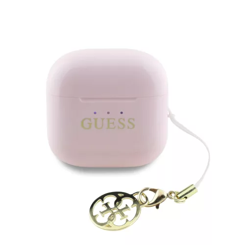 Guess Classic Logo Charm vezeték nélküli fülhallgató – rózsaszín