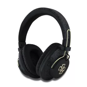 Guess PU 4G Metal Logo ENC Wireless Headphone Black - fekete