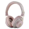 Guess PU 4G Metal Logo ENC Wireless Headphone Pink - rózsaszín