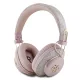 Guess PU 4G Metal Logo ENC Wireless Headphone Pink - rózsaszín