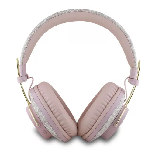 Guess PU 4G Metal Logo ENC Wireless Headphone Pink - rózsaszín