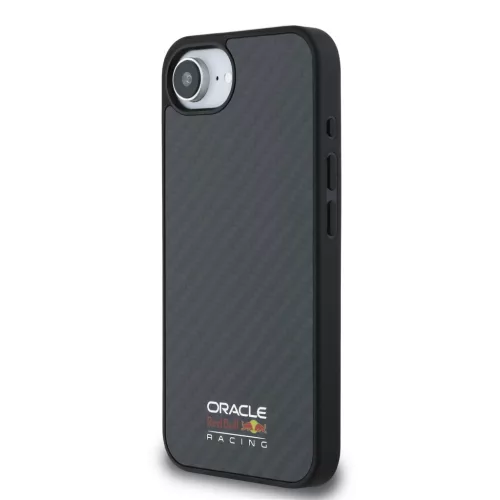 Red Bull Carbon Shiny Logo MagSafe tok, iPhone 16e / 17e - fekete