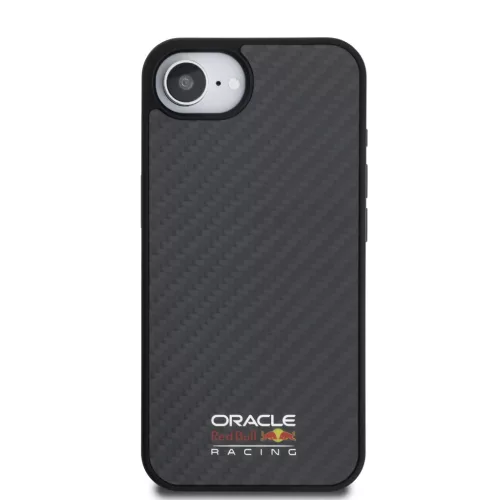 Red Bull Carbon Shiny Logo MagSafe tok, iPhone 16e / 17e - fekete