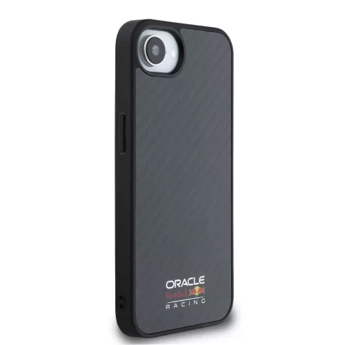 Red Bull Carbon Shiny Logo MagSafe tok, iPhone 16e / 17e - fekete