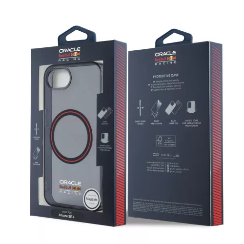 Red Bull PC/TPU Red Ring MagSafe tok, iPhone 16e / 17e - sötétkék