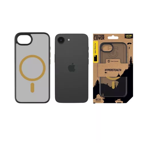 Tactical MagForce Hyperstealth 2.0 tok, Apple iPhone 16e / 17e - Black/Yellow -