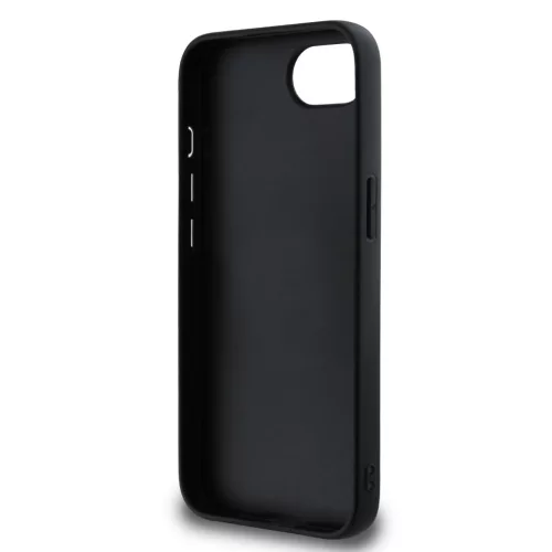 Guess PU Grained 4G Metal Logo tok Apple iPhone 16e/17e készülékhez – Fekete