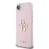 Guess PU Grained 4G Metal Logo tok Apple iPhone 16e/17e készülékhez – Rózsaszín