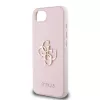 Guess PU Grained 4G Metal Logo tok Apple iPhone 16e/17e készülékhez – Rózsaszín