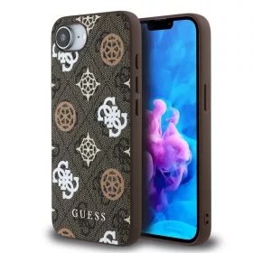   Guess PU 4G Peony MagSafe tok Apple iPhone 16e/17e készülékhez – barna