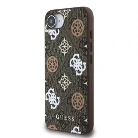   Guess PU 4G Peony MagSafe tok Apple iPhone 16e/17e készülékhez – barna