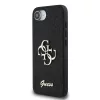 Guess PU Fixed Glitter 4G Metal Logo tok Apple iPhone 16e/17e készülékhez – Fekete