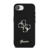 Guess PU Fixed Glitter 4G Metal Logo tok Apple iPhone 16e/17e készülékhez – Fekete