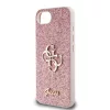 Guess PU Fixed Glitter 4G Metal Logo tok Apple iPhone 16e/17e készülékhez – Rózsaszín