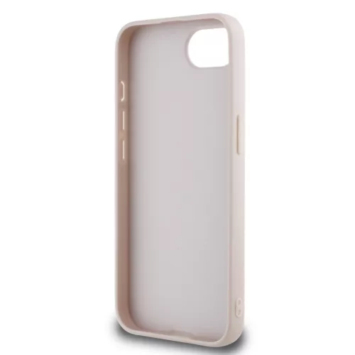 Guess PU Fixed Glitter 4G Metal Logo tok Apple iPhone 16e/17e készülékhez – Rózsaszín
