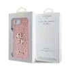 Guess PU Fixed Glitter 4G Metal Logo tok Apple iPhone 16e/17e készülékhez – Rózsaszín