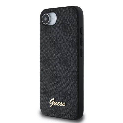 Guess 4G Script Logo MagSafe tok Apple iPhone 16e/17e készülékhez – Fekete
