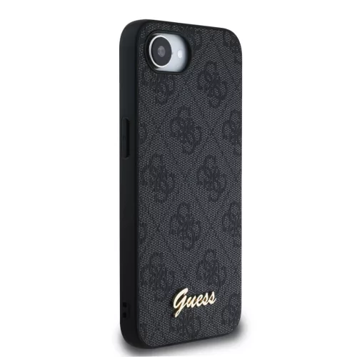 Guess 4G Script Logo MagSafe tok Apple iPhone 16e/17e készülékhez – Fekete