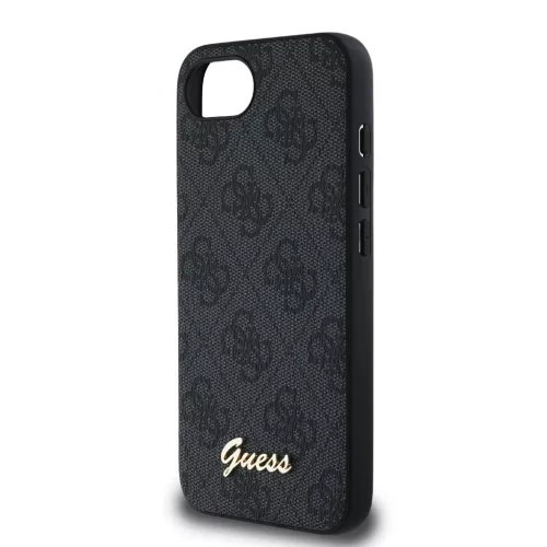 Guess 4G Script Logo MagSafe tok Apple iPhone 16e/17e készülékhez – Fekete