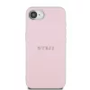 Guess PU Grained Classic Logo MagSafe tok Apple iPhone 16e/17e készülékhez – Rózsaszín