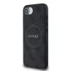 Guess PU Leather 4G Colored Ring MagSafe tok Apple iPhone 16e/17e készülékhez – Fekete