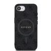 Guess PU Leather 4G Colored Ring MagSafe tok Apple iPhone 16e/17e készülékhez – Fekete