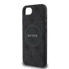 Guess PU Leather 4G Colored Ring MagSafe tok Apple iPhone 16e/17e készülékhez – Fekete