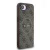 Guess PU Leather 4G Colored Ring MagSafe tok Apple iPhone 16e/17e készülékhez – Barna