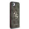 Guess PU 4G Metal Logo tok Apple iPhone 16e/17e készülékhez – Barna