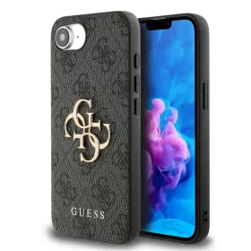 Guess PU 4G Metal Logo iPhone 16e/17e tok – Szürke