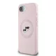 Karl Lagerfeld Liquid Silicone K&CH Heads MagSafe tok Apple iPhone 16e / 17e készülékhez – Rózsaszín