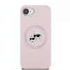 Karl Lagerfeld Liquid Silicone K&CH Heads MagSafe tok Apple iPhone 16e / 17e készülékhez – Rózsaszín