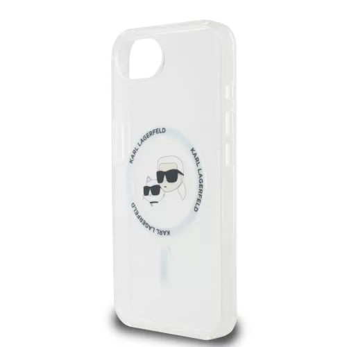 Karl Lagerfeld IML K&CH Heads Metal Frame MagSafe tok Apple iPhone 16e / 17e készülékhez – Átlátszó