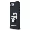 Karl Lagerfeld 3D Rubber Karl and Choupette tok Apple iPhone 16e / 17e készülékhez – Fekete
