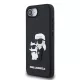 Karl Lagerfeld 3D Rubber Karl and Choupette tok Apple iPhone 16e / 17e készülékhez – Fekete
