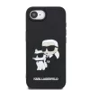 Karl Lagerfeld 3D Rubber Karl and Choupette tok Apple iPhone 16e / 17e készülékhez – Fekete