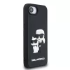 Karl Lagerfeld 3D Rubber Karl and Choupette tok Apple iPhone 16e / 17e készülékhez – Fekete