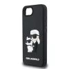 Karl Lagerfeld 3D Rubber Karl and Choupette tok Apple iPhone 16e / 17e készülékhez – Fekete