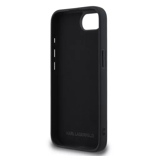 Karl Lagerfeld 3D Rubber Karl and Choupette tok Apple iPhone 16e / 17e készülékhez – Fekete
