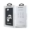 Karl Lagerfeld 3D Rubber Karl and Choupette tok Apple iPhone 16e / 17e készülékhez – Fekete