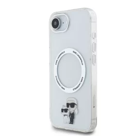   Karl Lagerfeld IML Karl and Choupette MagSafe tok Apple iPhone 16e / 17e készülékhez – Átlátszó