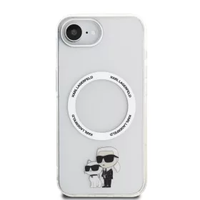   Karl Lagerfeld IML Karl and Choupette MagSafe tok Apple iPhone 16e / 17e készülékhez – Átlátszó